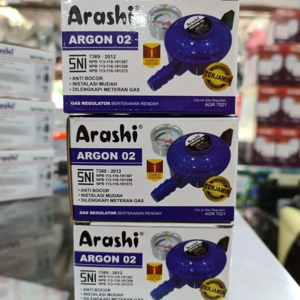 Produk Regulator Kepala Gas Elpiji ARASHI ARGON 02SNI 2 3c37b281_2b1a_46ed_9ca1_1fef5433bc29