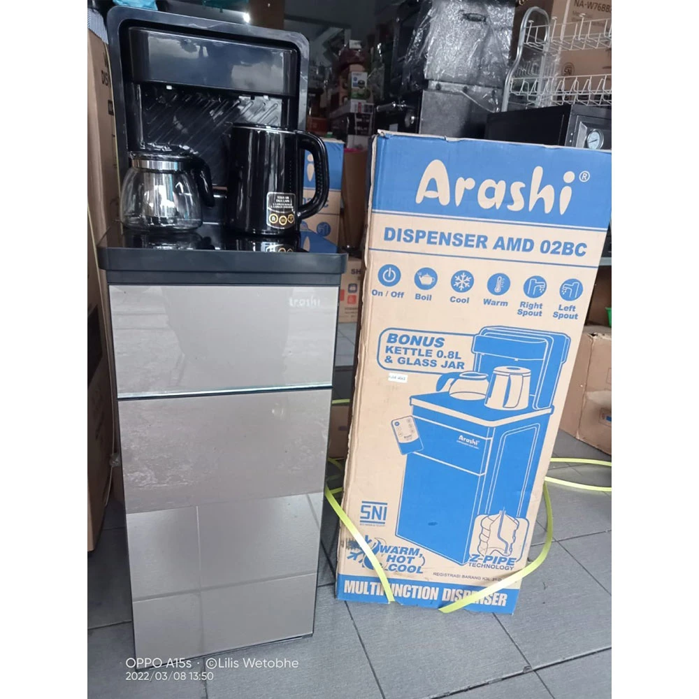 Produk Dispenser Galon Bawah Arashi AMD 02BC 3 6f5d18f9_b603_49ed_ac3c_811c1d5b812c