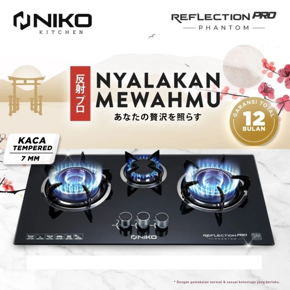 Produk Kompor Niko Gas Tanam 3 Tungku Kaca Reflection Pro Phantom Black 1 8cf1cacc_14d7_4a78_b1a1_a4684005989c